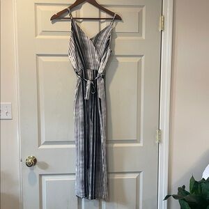 Abbeline Monochrome Striped Jumpsuit